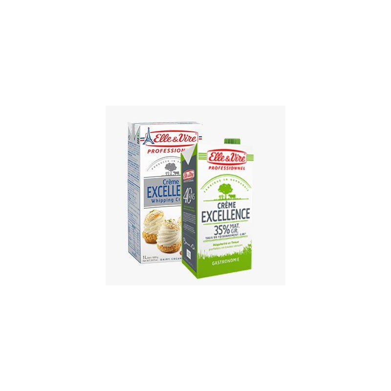Crème Stérilisée 35% Elle & Vire 1L Crème Stérilisée 35% Elle & Vire 1L