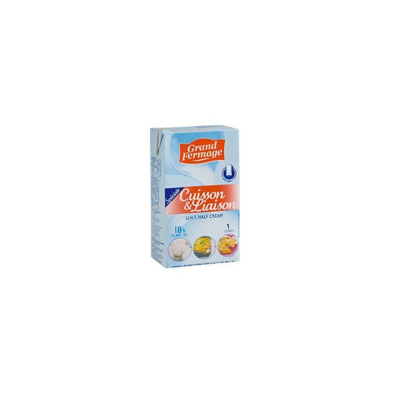 Crème liquide UHT 18% 1 L Crème liquide UHT 18% 1 L