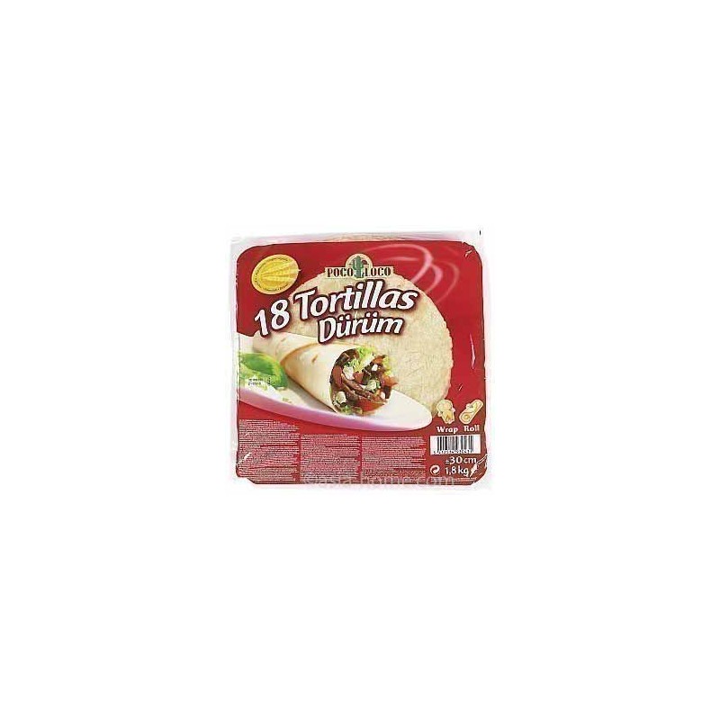 18 Tortillas de Blés de 30 cm 18 Tortillas de Blés de 30 cm