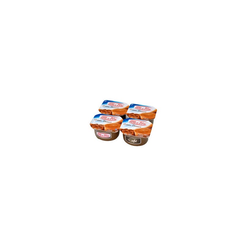 Crème Dessert Café 4 pièces de 125 g Crème Dessert Café 4 pièces de 125 g