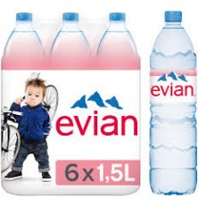 Evian X 6 X  1.5 L