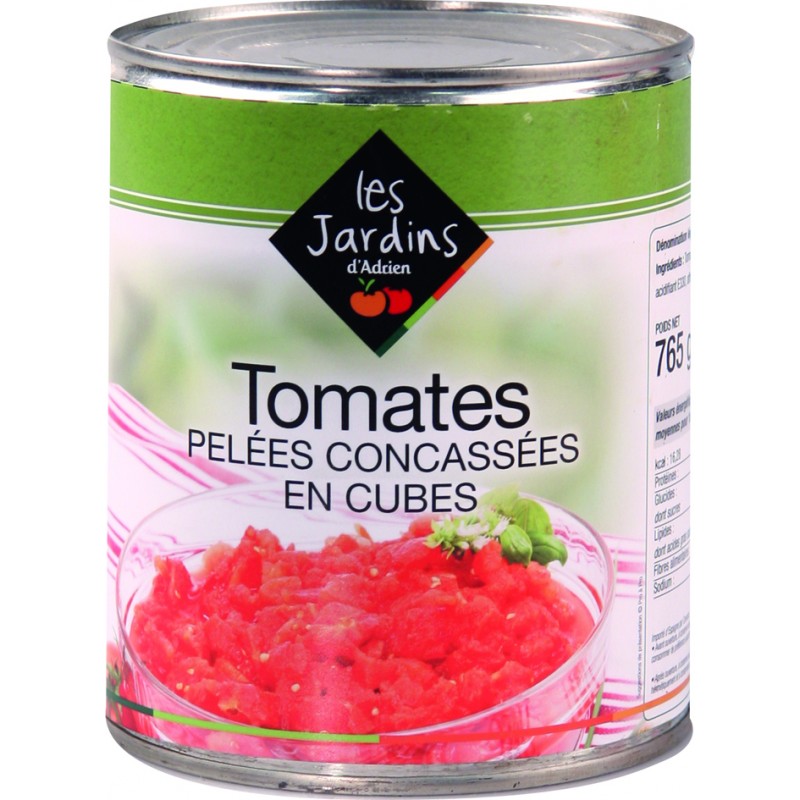 Tomates Pelées concassées Tomates Pelées concassées