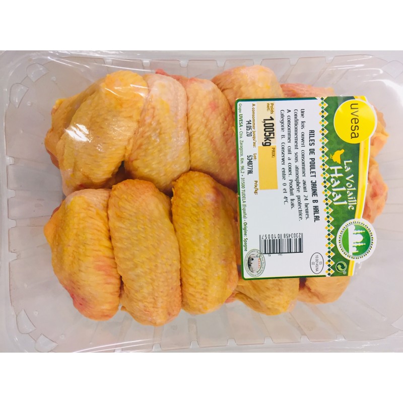 Ailes de Poulet jaune 1kg Ailes de Poulet jaune 1kg