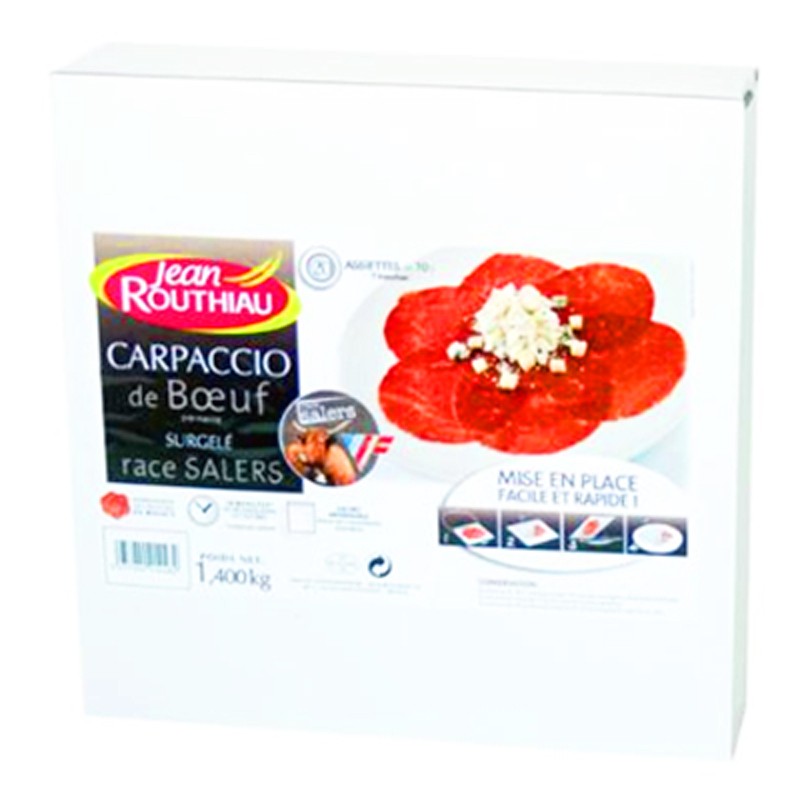 Carpaccio de Bœuf Surgelé 20 x 70 g 1.4 kg Carpaccio de Bœuf Surgelé 20 x 70 g 1.4 kg