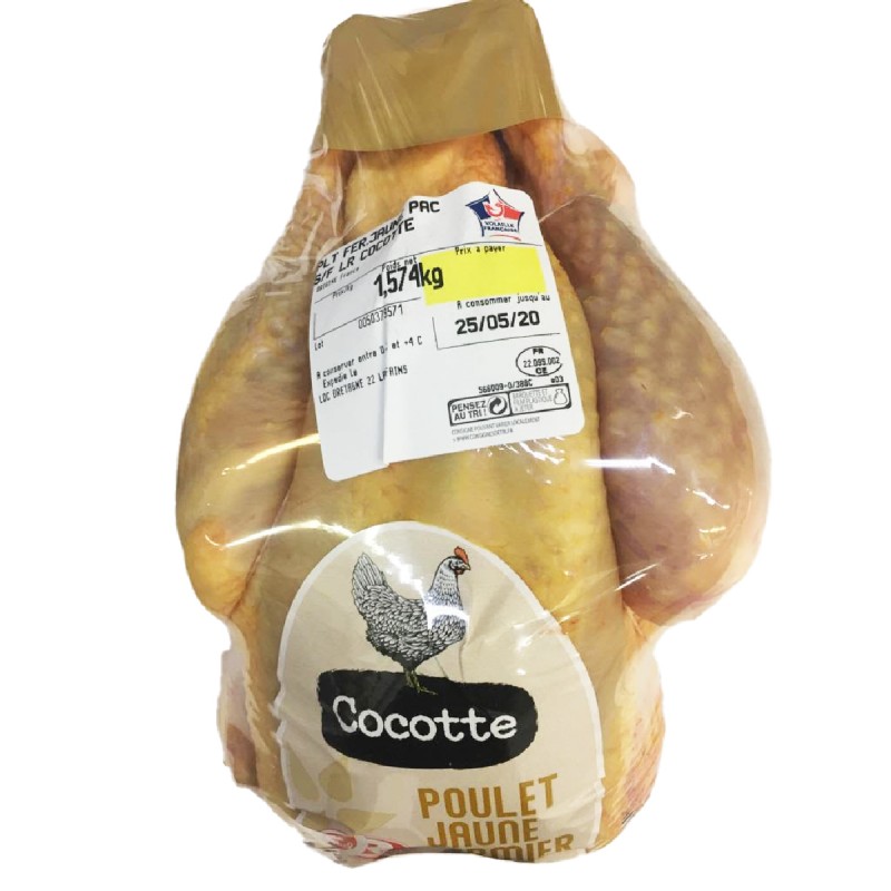 Poulet Fermier LABEL ROUGE PAC 1.4 kg Poulet Fermier LABEL ROUGE PAC 1.4 kg