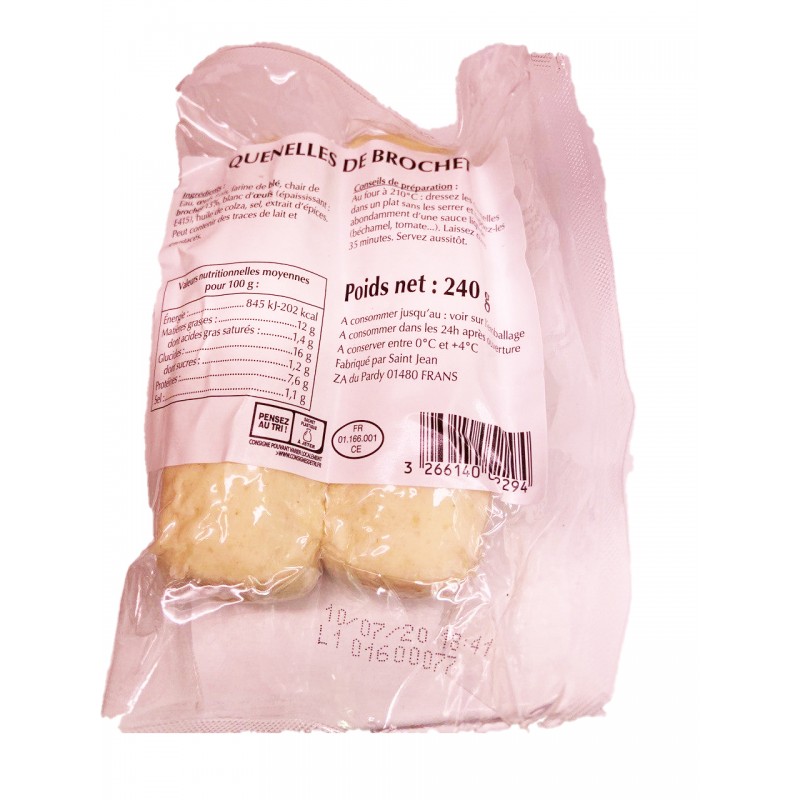 Quenelles Lyon Brochet 2 X 120 Gr Quenelles Lyon Brochet 2 X 120 Gr