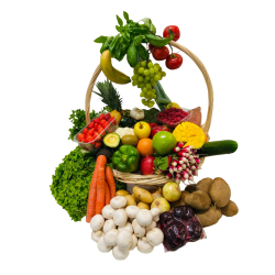 Panier de fruits et légumes