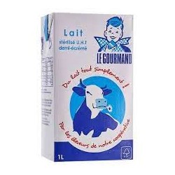 Lait Demi Écrémé gourmand pack 6 x 1 l