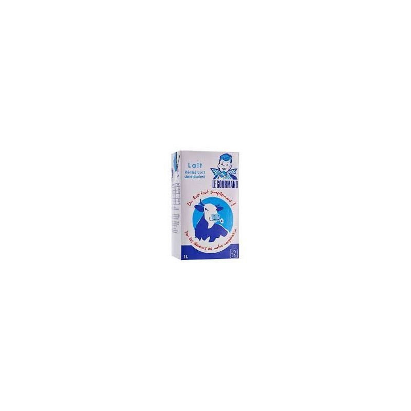 Lait Demi Écrémé gourmand pack 6 x 1 l Lait Demi Écrémé gourmand pack 6 x 1 l