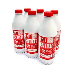 Lait Entier Bouteille 6X1 L