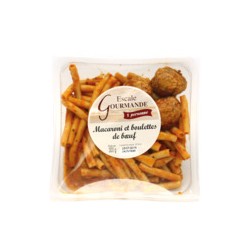 Macaroni aux boulettes de boeuf sauce tomate