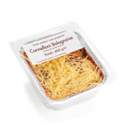 Cannelloni bolognaise barquette