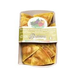 Triangolini au basilic et légumes grillés barquette