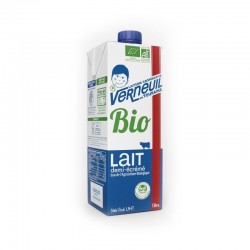 Lait demi-écrémé UHT BIO origine France