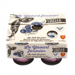 Yaourt fermier brassé sur lit de myrtille