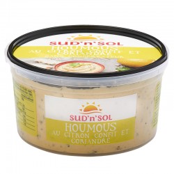 Houmous citron confit et coriandre